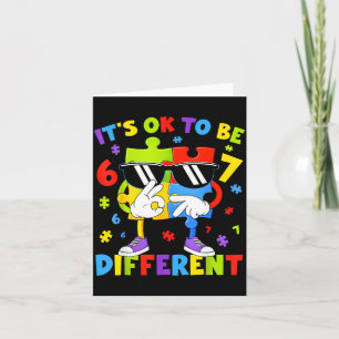 Six Seven Autism Awareness 67 Men Women Kids Boys Card