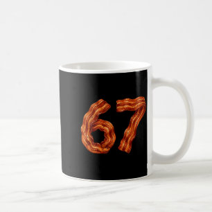 Six Seven Bacon Cool Meme 67 Funny Number  Coffee Mug