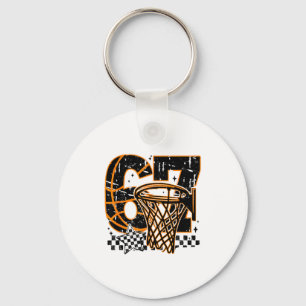 Six Seven Basketball, Funny 67 Basketball, Retro G Key Ring