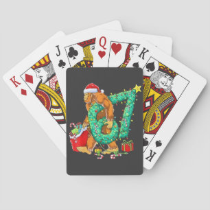 Six Seven Bigfoot 67 Sasquatch Meme Christmas Playing Cards