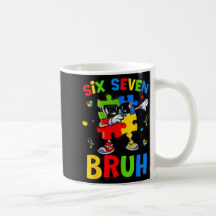 Six seven bruh autism awareness puzzle 67 meme men coffee mug