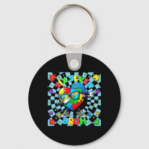 Six Seven Bruh Autism Awareness Puzzle 67 Meme Men Key Ring