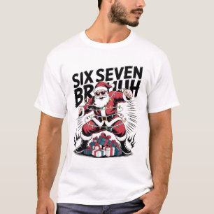 Six Seven Bruh Funny Christmas Shirt Cool Action