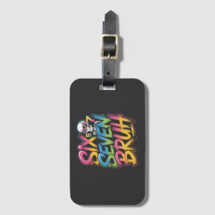 six seven bruh luggage tag