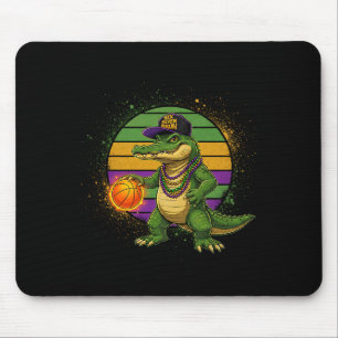 Six Seven Bruh Mardi Gras Basketball Funny 67 Meme Mouse Pad