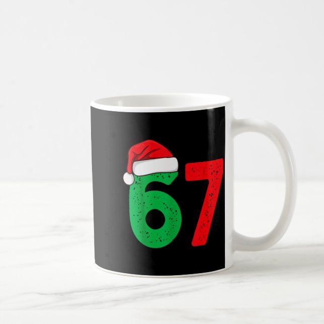 Six Seven Christmas 6 7 Meme Funny Christmas  Coffee Mug (Right)