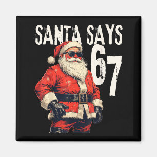 Six Seven Christmas Meme 67 Funny  Magnet
