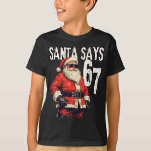 Six Seven Christmas Meme 67 Funny  T-Shirt