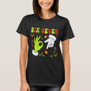 Six Seven Christmas Meme 67 Xmas Funny Christmas  T-Shirt