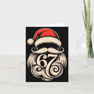 Six Seven Christmas Santa Meme 6 7 Holiday Humor D Card