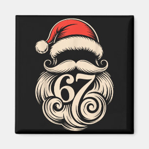 Six Seven Christmas Santa Meme 6 7 Holiday Humor D Magnet