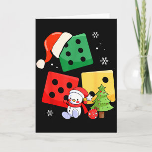 Six Seven Christmas Three Dice Santa Hat 67 Meme  Card