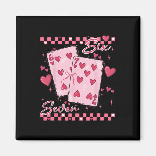 Six Seven Cute 67 Playing Cards Valentine Gift For Magnet