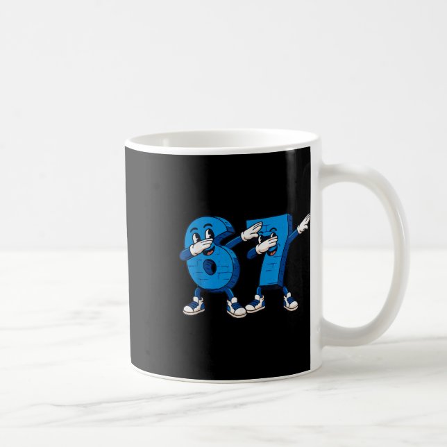 Six Seven Dabbing Cool Meme 67 Funny Dab Number  Coffee Mug (Right)