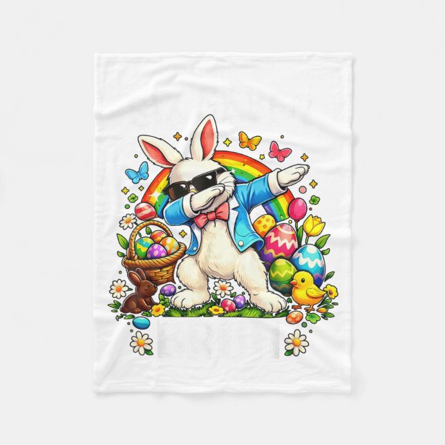 Six Seven Easter Bruh Happy 67 Easter Bunny Fleece Blanket (Front)