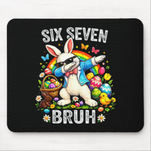 Six Seven Easter Bruh Happy 67 Easter Bunny Mouse Pad