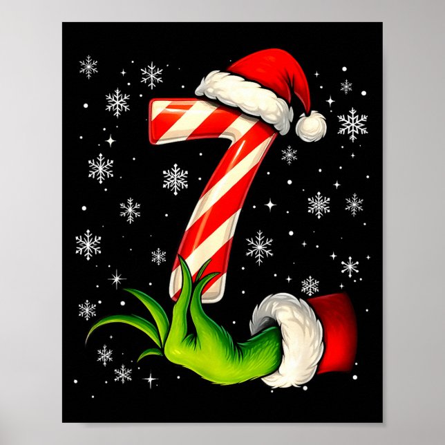 Six Seven Funny Christmas Couple Matching Meme  Poster (Front)