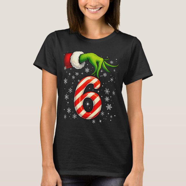 Six Seven Funny Christmas Couple Matching Meme  T-Shirt (Front)