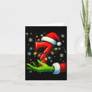 Six Seven Funny Christmas Meme Couple Matching  Card