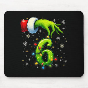 Six Seven Funny Christmas Meme Couple Matching  Mouse Pad