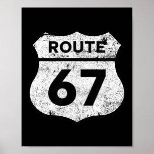 Six Seven Funny Route 67 Road Sign 6 7 Meme Men Wo