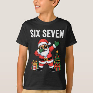 Six Seven Funny Santa Christmas 67 Meme  T-Shirt