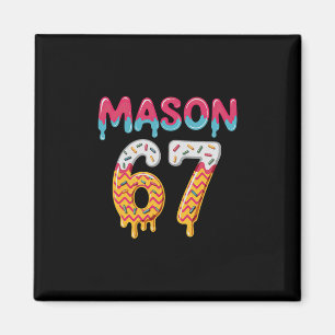 Six Seven Ice Cream Drip 67 Mason Meme  Magnet