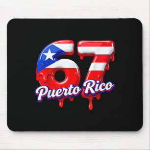 Six Seven Ice Cream Drip 6 7 Kids Meme 67 Puerto R Mouse Pad
