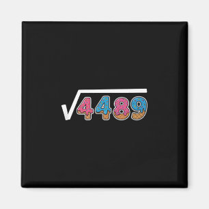 Six Seven Ice Cream Drip Cool Meme 67 Funny Square Magnet