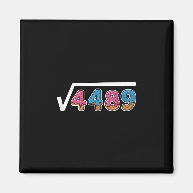 Six Seven Ice Cream Drip Cool Meme 67 Funny Square Magnet (Front)