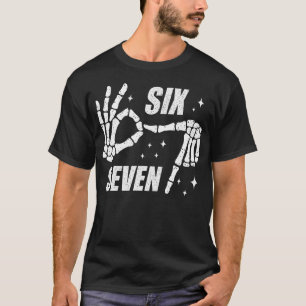 Six Seven Ice Cream Drip Gen Alpha Slang 6 7 Trend T-Shirt