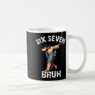 Six Seven Jesus Dabbing Christmas 6 7 Meme 67 Kids Coffee Mug