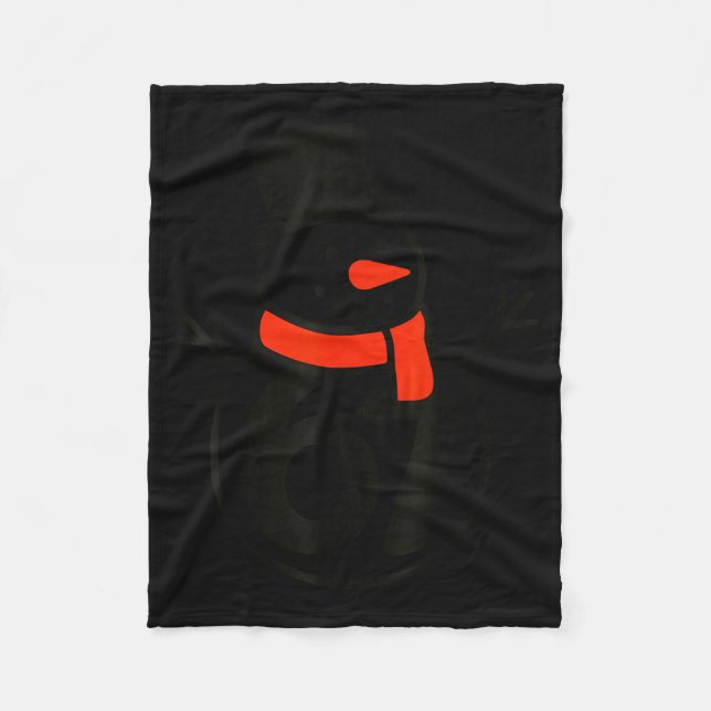 Six Seven Kids 67 Boys Girls 6 7 Christmas Snowman Fleece Blanket (Front)