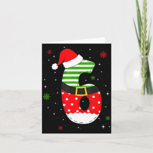 Six Seven Matching 67 Christmas Santa Hat Meme Gen Card