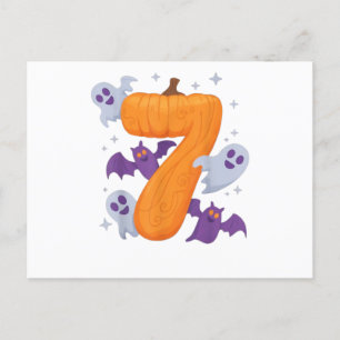 Six Seven Meme 6 7 Halloween Costume Couple Holiday Postcard