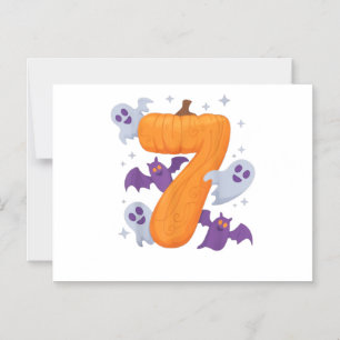 Six Seven Meme 6 7 Halloween Costume Couple Magnetic Invitation