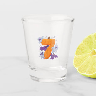 Six Seven Meme 6 7 Halloween Costume Couple Shot Glass