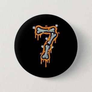 Six Seven Meme 6 7 Skeleton Halloween Costume Coup Cm Round Badge