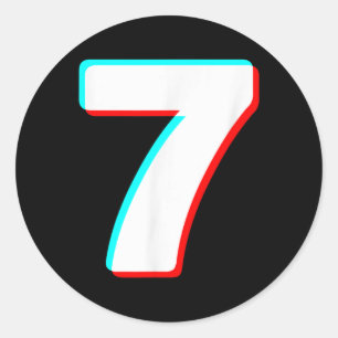 Six Seven Meme 7 Costume Halloween Couples Matchin Classic Round Sticker