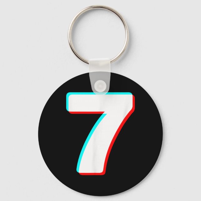 Six Seven Meme 7 Costume Halloween Couples Matchin Key Ring (Front)