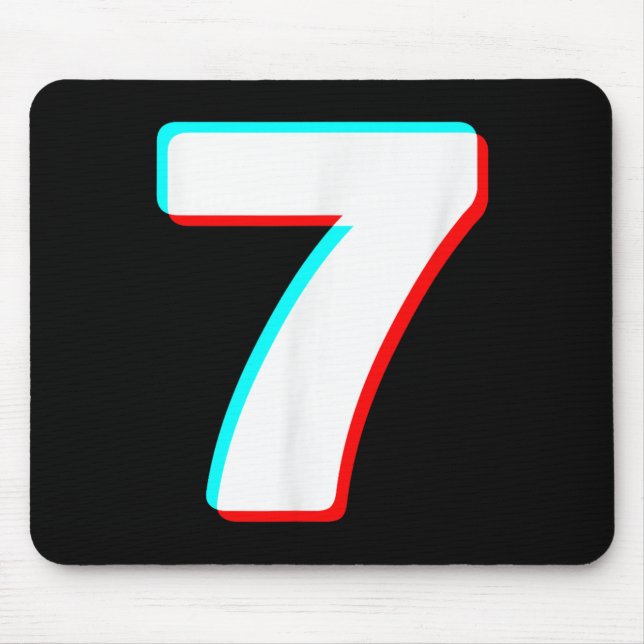 Six Seven Meme 7 Costume Halloween Couples Matchin Mouse Pad (Front)