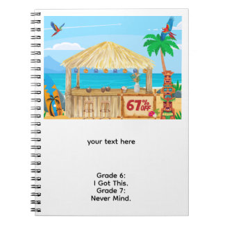 six seven meme back to school notebook