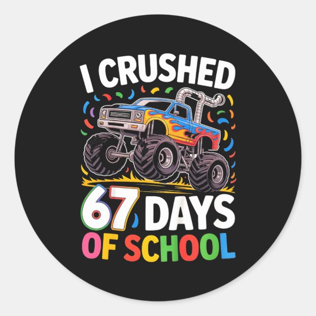 Six Seven Meme Boys Girls Kids  Classic Round Sticker (Front)