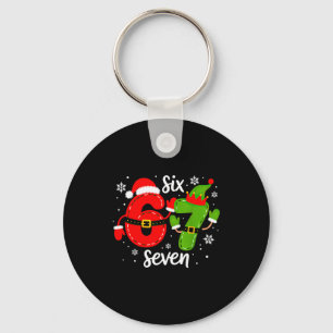 Six Seven Meme Christmas 67 Xmas  Key Ring