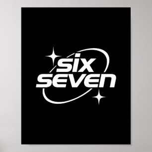 Six Seven Meme Cool Y2k 67 Gen Alpha Slang  Poster