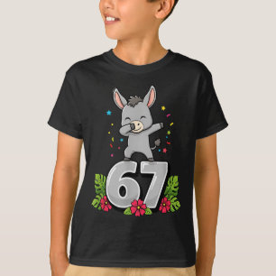 Six Seven Meme Dabbing Baby 67 Funny Gen Z Apha T-Shirt