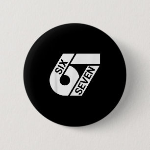 Six Seven Meme Funny  6 Cm Round Badge