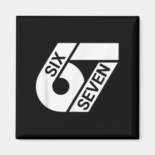 Six Seven Meme Funny Magnet