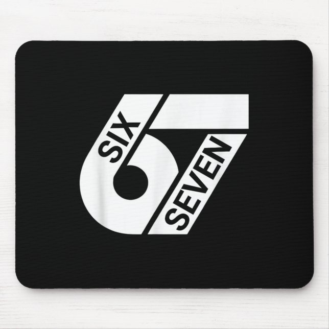 Six Seven Meme Funny  Mouse Pad (Front)