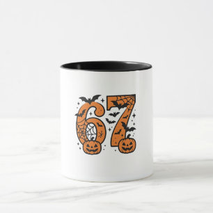 Six Seven Meme Halloween 67 Mason Spooky Mug